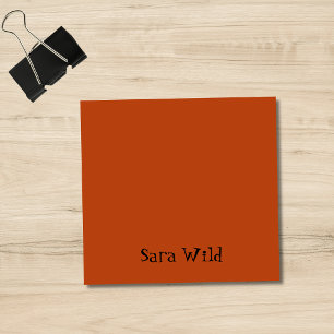 Rust Professional Minimalist Black Script Post-it Notes