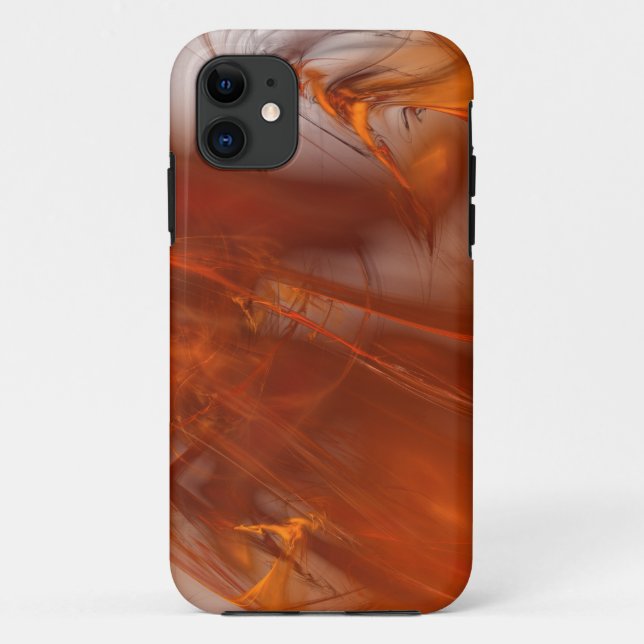 Rust Realm Fractal and Gold Case-Mate iPhone Case (Back)