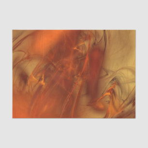 Rust Realm Fractal and Gold Tissue Paper