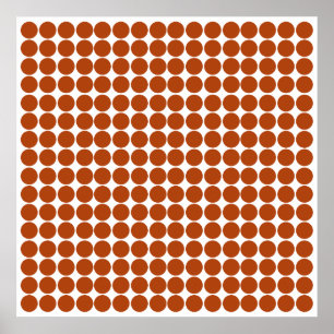 Rust Safari Dot Poster
