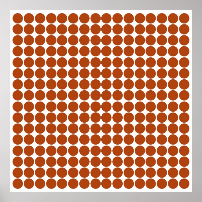 Rust Safari Dot Poster (Front)