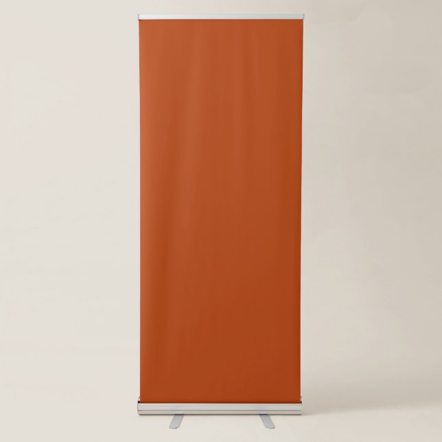 Rust Solid Colour | Classic | Elegant Retractable Banner (Front)