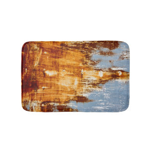 Rust steel sheet, textured background. bath mat