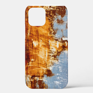 Rust steel sheet, textured background. iPhone 12 case