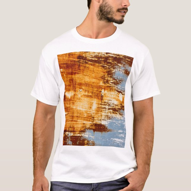 Rust steel sheet, textured background. T-Shirt (Front)