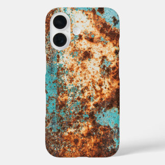 Rust Style and Blue Patina iPhone 16 Case