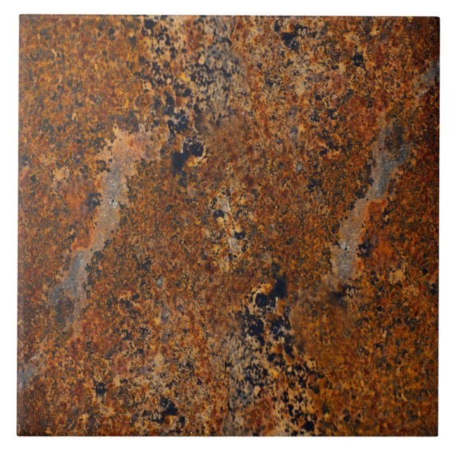 Rust Surface Natural Abstract Photo Tile (Front)