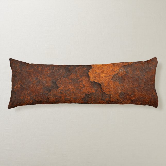 Rust Texture Grunge Background – Aged Metal Design Body Cushion (Front)
