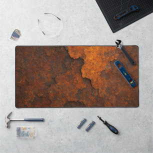 Rust Texture Grunge Background Metal Design Desk Mat