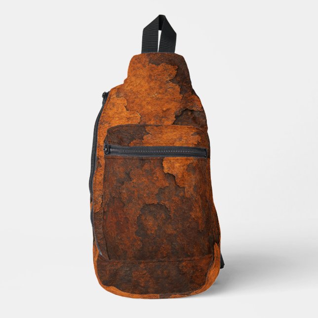 Rust Texture Grunge Background Metal Design Sling Bag (Front)