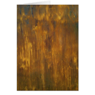 Rust Textured Original Painting Card