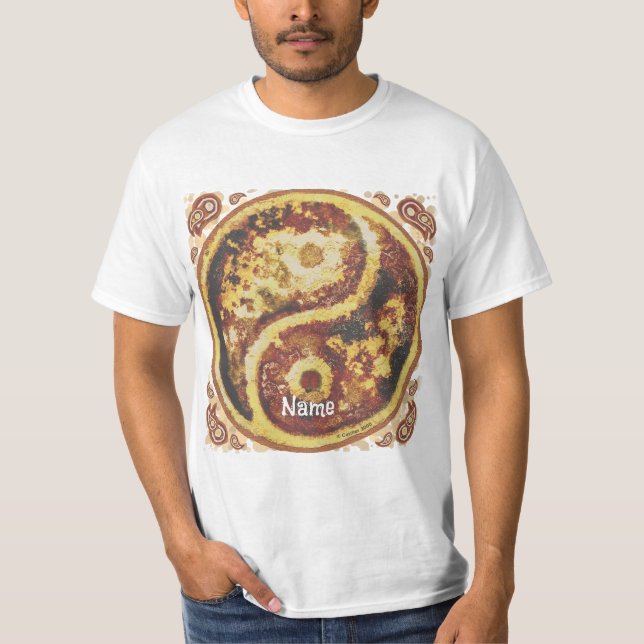 Rust Yin Yang t-shirt (Front)