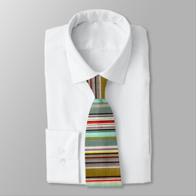Rusted and grungy Lines Tie (Tied)