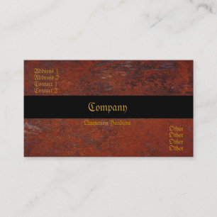 Rusted Business Card