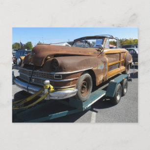 Rusted Car Postcard