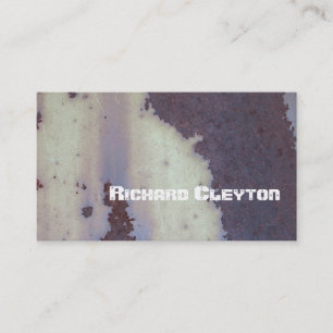 Rusted corroded metal, texture custom business card
