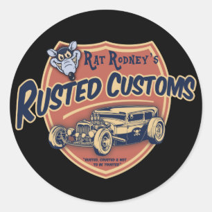 Rusted Customs II Classic Round Sticker