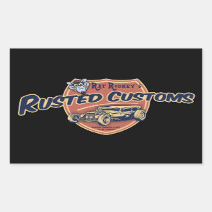 Rusted Customs II Rectangular Sticker