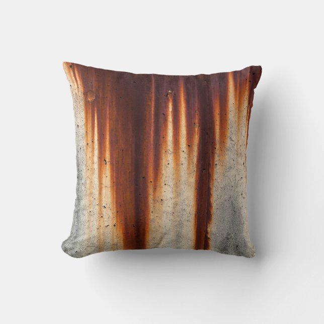 Rusted Grunge Wall: Textured Sagging Cushion (Front)