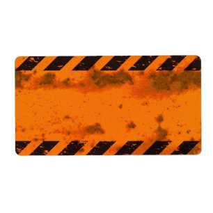 Rusted Hazard Stripes Background