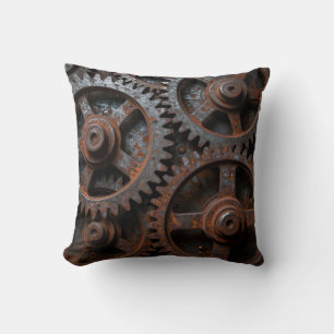 Rusted Industrial Mechanism Cushion