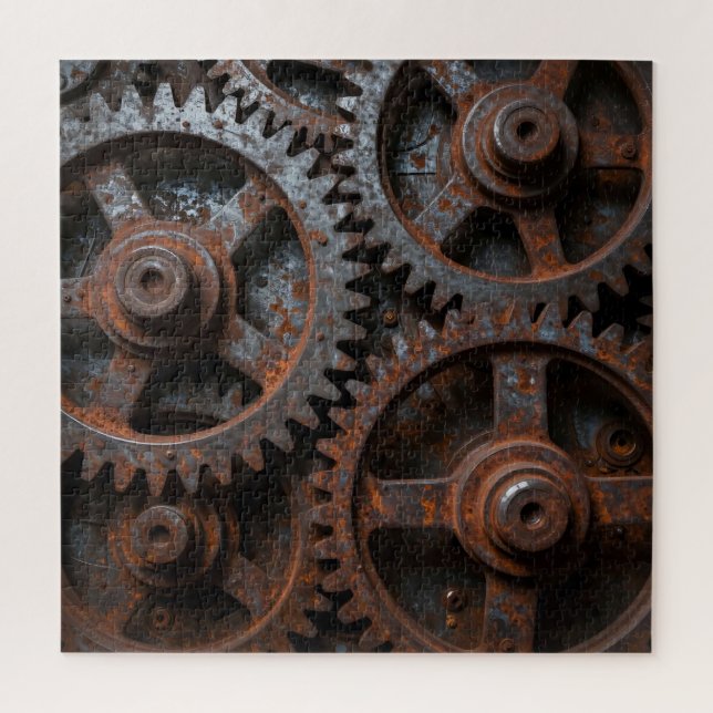 Rusted Industrial Mechanism Jigsaw Puzzle (Vertical)