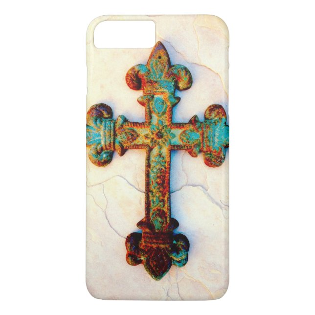Rusted Iron Cross iPhone 7 Plus case (Back)