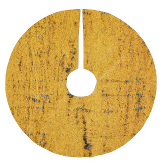 Rusted Iron, Metal Texture Background. Brushed Polyester Tree Skirt