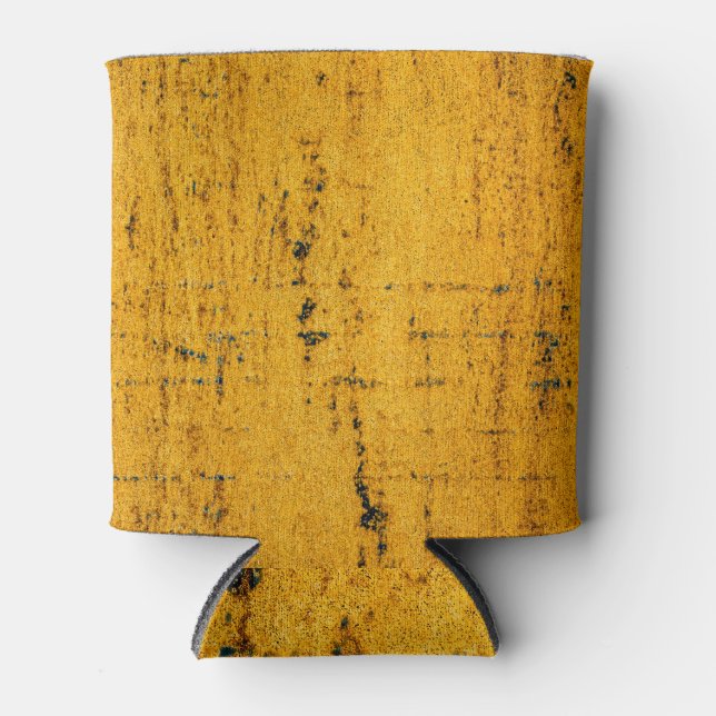 Rusted Iron, Metal Texture Background. Can Cooler (Front)