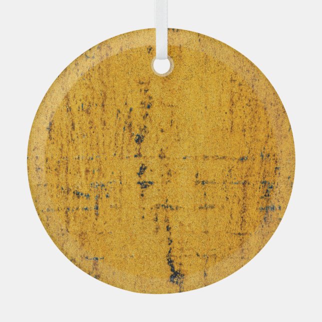 Rusted Iron, Metal Texture Background. Glass Tree Decoration (Front)