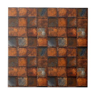 Rusted Iron Metal  Tile
