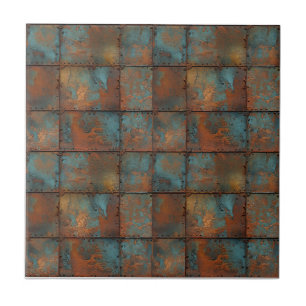 Rusted Iron Metal  Tile