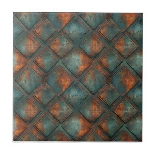 Rusted Iron Metal  Tile