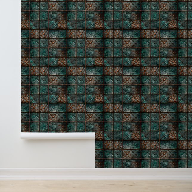 Rusted Iron Metal  Wallpaper (Application)