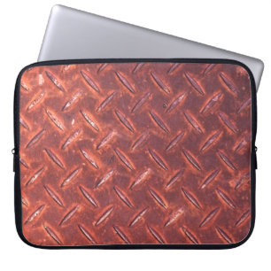 Rusted iron plate laptop sleeve