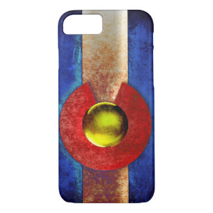Rusted Metal Colorado Flag iPhone 8/7 Case