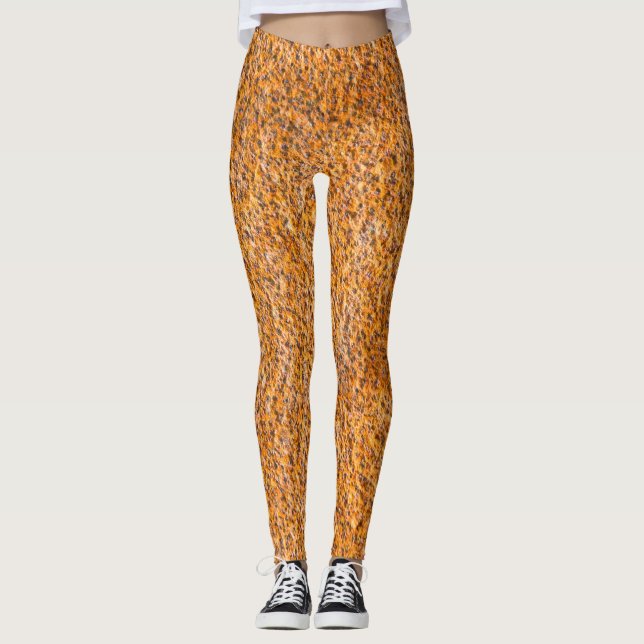 Rusted metal plate surface leggings (Front)