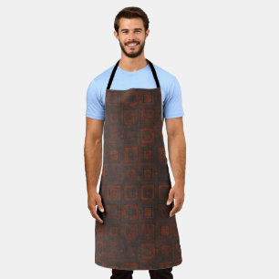 Rusted Metal Squares Apron
