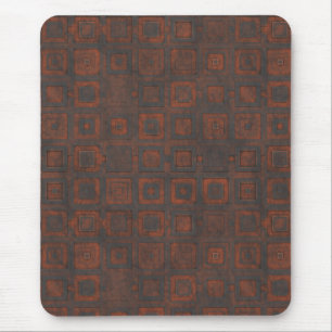 Rusted Metal Squares Mouse Mat