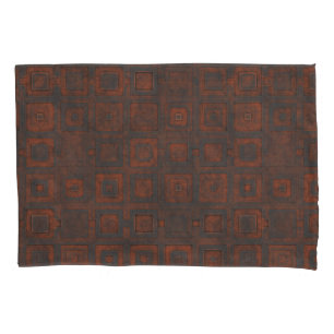 Rusted Metal Squares Pillowcase