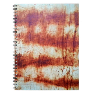 Rusted metal, textured background. notebook