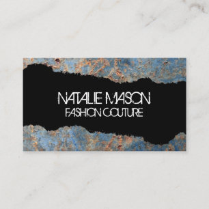 Rusted Old Metal Torn Effect Business Card