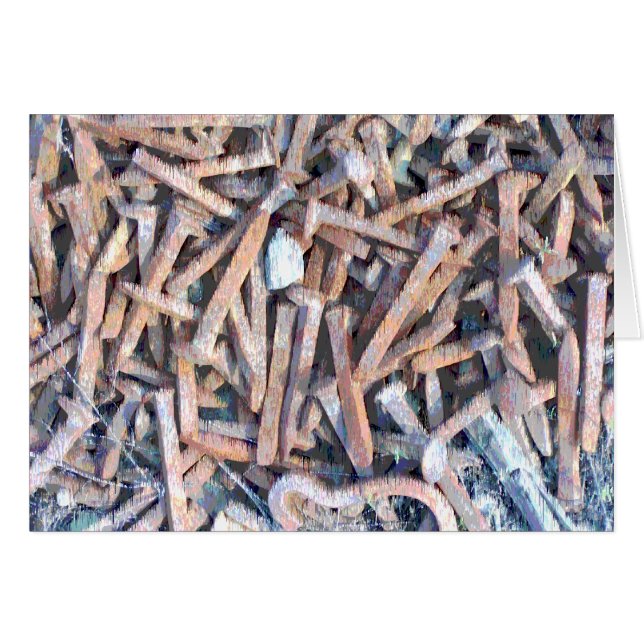 Rusted Old Railroad Track Spikes (Front Horizontal)