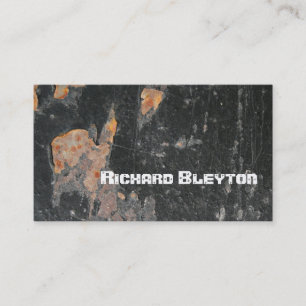 Rusted painted, corroded metal, texture custom business card