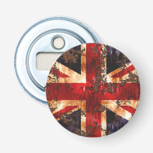 Rusted Patriotic United Kingdom Flag Bottle Opener