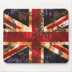 Rusted Patriotic United Kingdom Flag Mouse Mat