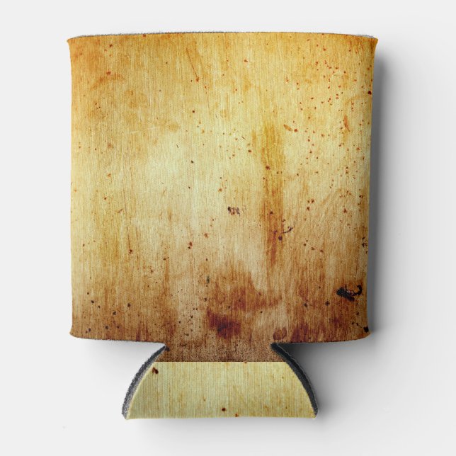 Rusted Reality: Textured Vintage Aesthetic Can Cooler (Front)