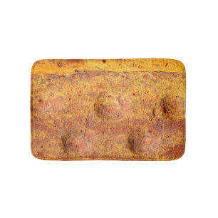 Rusted Riveted Metal Bath Mat