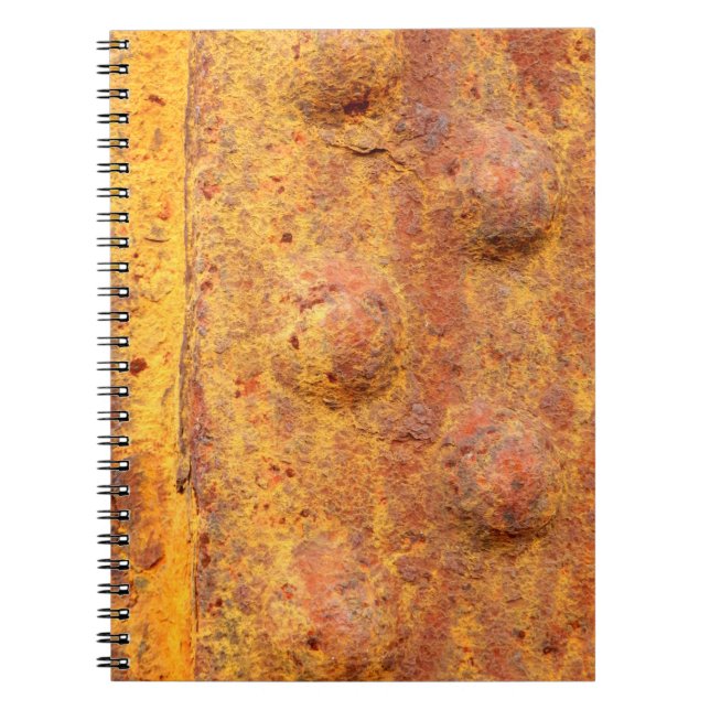 Rusted Riveted Metal Photo Notebook (Front)