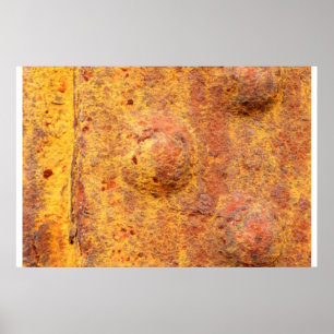 Rusted Riveted Metal Poster
